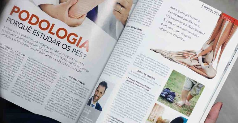 A Podologia da ESS CVP Lisboa em destaque na revista Saúde & Bem-Estar! Com quase 28 anos de história, a revista aborda temas fundamentais para a saúde e qualidade de vida em todas as fases da vida. É com orgulho que vemos o artigo do Professor João Martiniano reconhecido num espaço dedicado à prevenção, tratamento e bem-estar integral do ser humano — e dos pés!