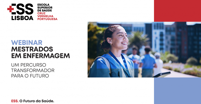 A Escola Superior de Saúde da Cruz Vermelha Portuguesa – Lisboa disponibiliza agora o vídeo do Webinar de Apresentação e Divulgação dos Mestrados em Enfermagem 2025-2026, realizado no passado dia 19 de novembro, entre as 18h00 e as 19h30, em formato online.